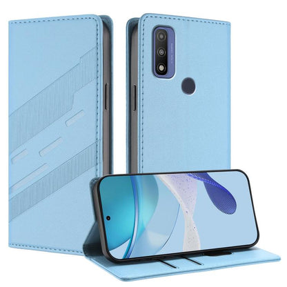 Embossed Multi-functional Wallet Retro Leather Phone Case, Compatible with Motorola Moto G Pure