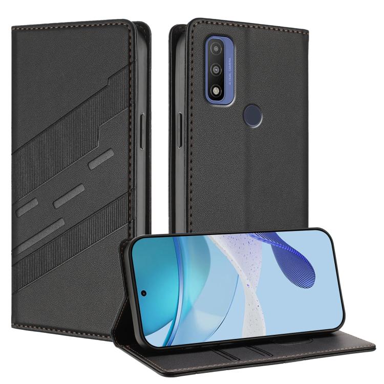 Embossed Multi-functional Wallet Retro Leather Phone Case, Compatible with Motorola Moto G Pure