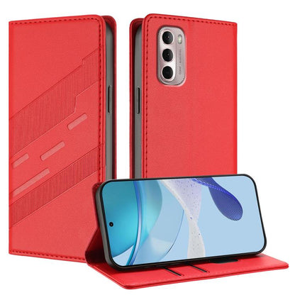 Embossed Multi-functional Wallet Retro Leather Phone Case, Compatible with Motorola Moto G Stylus 4G 2022