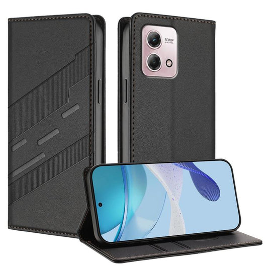 Embossed Multi-functional Wallet Retro Leather Phone Case, Compatible with Motorola Moto G Stylus 4G 2023
