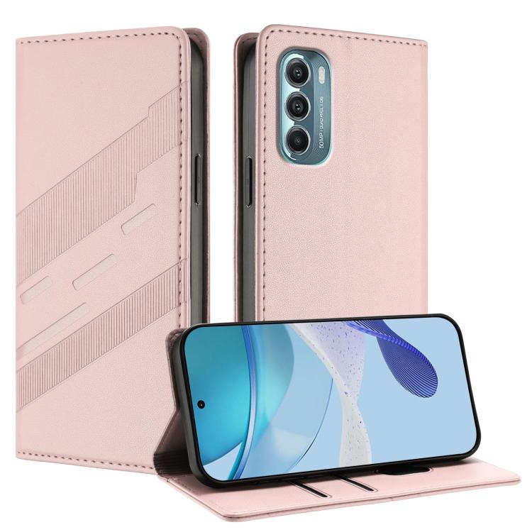 Embossed Multi-functional Wallet Retro Leather Phone Case, Compatible with Motorola Moto G Stylus 5G 2022
