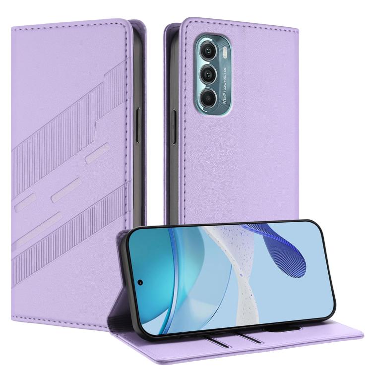 Embossed Multi-functional Wallet Retro Leather Phone Case, Compatible with Motorola Moto G Stylus 5G 2022