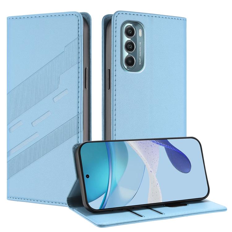Embossed Multi-functional Wallet Retro Leather Phone Case, Compatible with Motorola Moto G Stylus 5G 2022