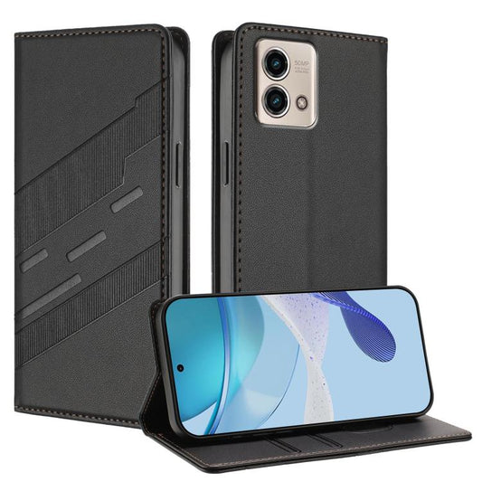 Embossed Multi-functional Wallet Retro Leather Phone Case, Compatible with Motorola Moto G Stylus 5G 2023