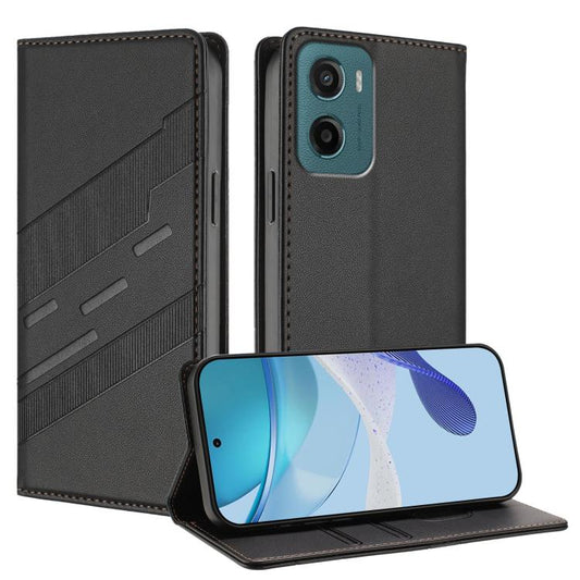 Embossed Multi-functional Wallet Retro Leather Phone Case, Compatible with Motorola Moto G05