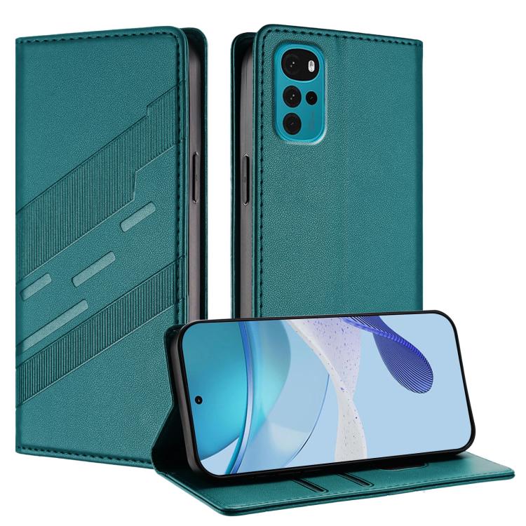 Embossed Multi-functional Wallet Retro Leather Phone Case, Compatible with Motorola Moto G22