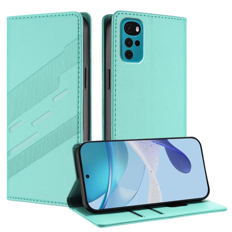 Embossed Multi-functional Wallet Retro Leather Phone Case, Compatible with Motorola Moto G22
