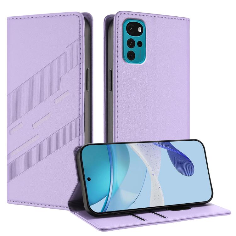 Embossed Multi-functional Wallet Retro Leather Phone Case, Compatible with Motorola Moto G22