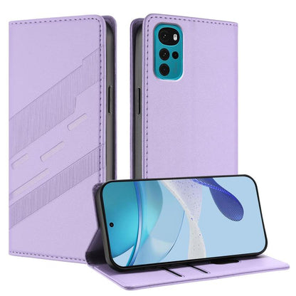 Embossed Multi-functional Wallet Retro Leather Phone Case, Compatible with Motorola Moto G22