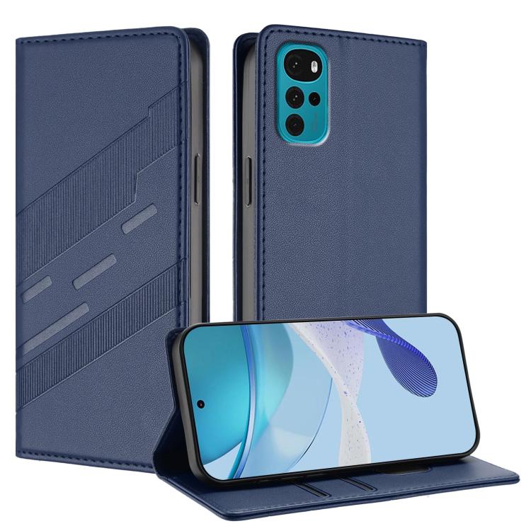 Embossed Multi-functional Wallet Retro Leather Phone Case, Compatible with Motorola Moto G22