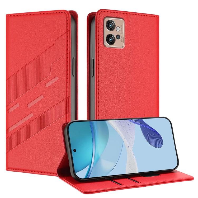 Embossed Multi-functional Wallet Retro Leather Phone Case, Compatible with Motorola Moto G32