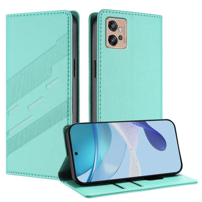 Embossed Multi-functional Wallet Retro Leather Phone Case, Compatible with Motorola Moto G32