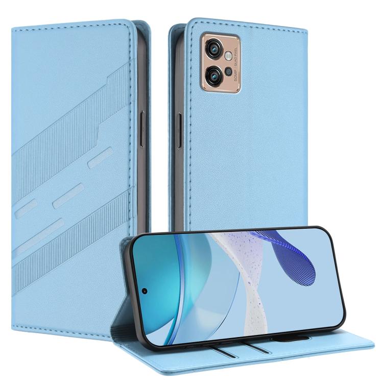 Embossed Multi-functional Wallet Retro Leather Phone Case, Compatible with Motorola Moto G32