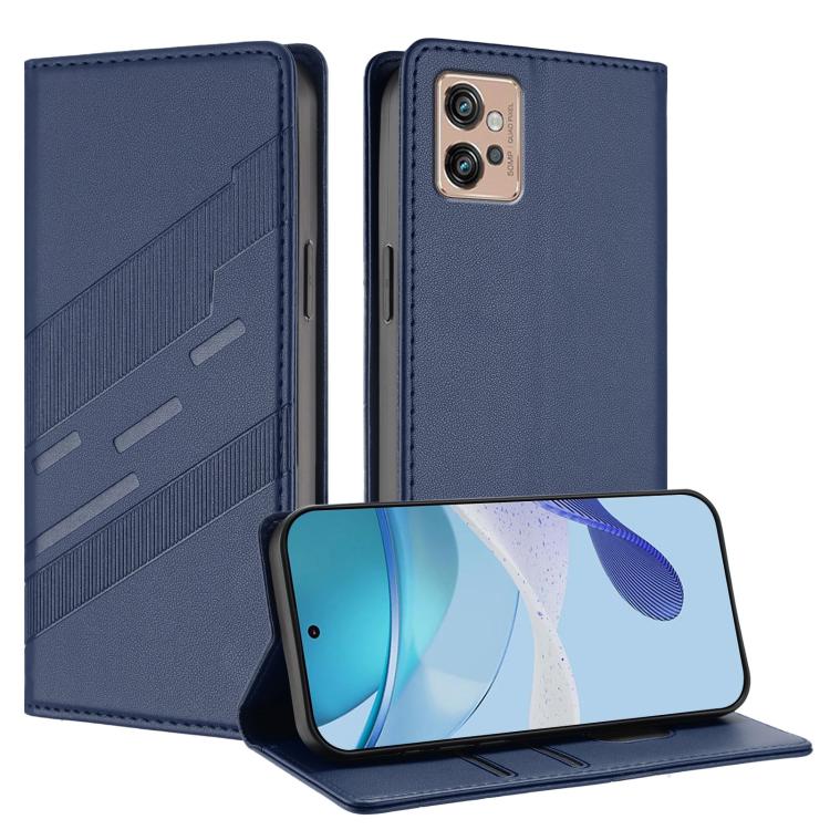 Embossed Multi-functional Wallet Retro Leather Phone Case, Compatible with Motorola Moto G32