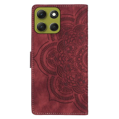 Mandala Embossed Retro Frosted Leather Phone Case, Compatible with Motorola Moto G86 5G
