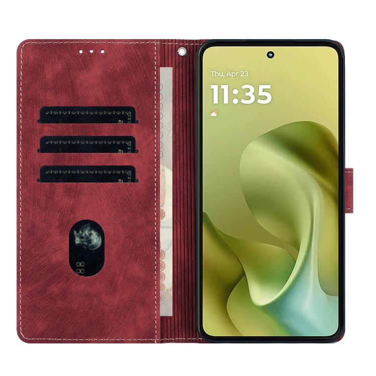 Mandala Embossed Retro Frosted Leather Phone Case, Compatible with Motorola Moto G86 5G