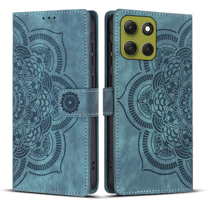 Mandala Embossed Retro Frosted Leather Phone Case, Compatible with Motorola Moto G86 5G