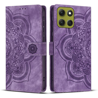 Mandala Embossed Retro Frosted Leather Phone Case, Compatible with Motorola Moto G86 5G