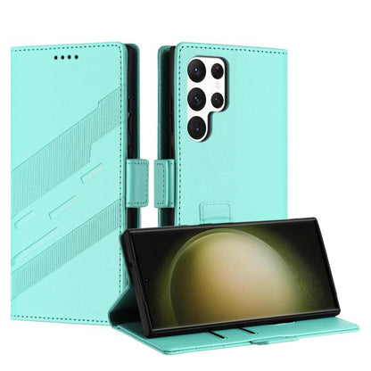 Embossed Multi-functional Side Suction Wallet Retro Leather Phone Case