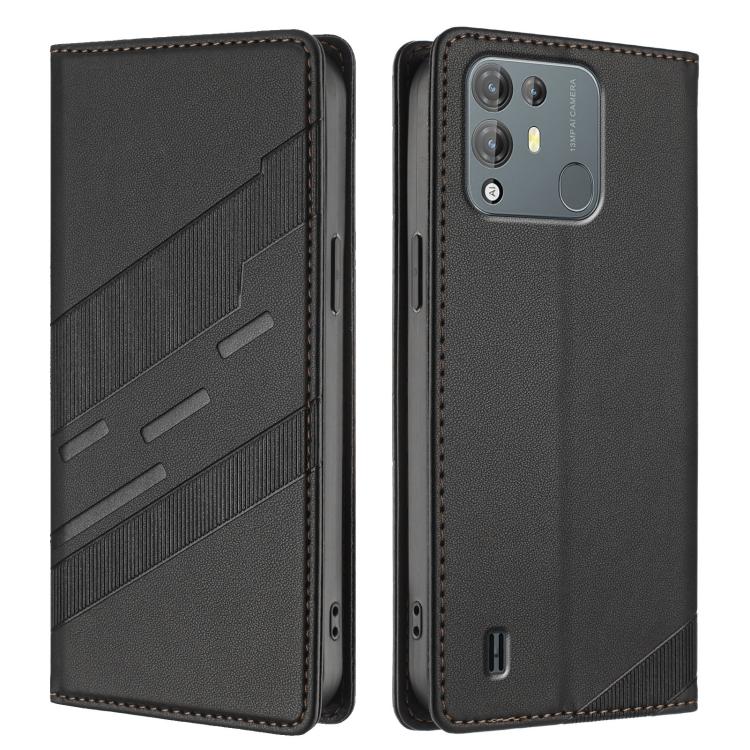 Embossed Multi-functional Wallet Retro Leather Phone Case, Compatible with Blackview A55 Pro