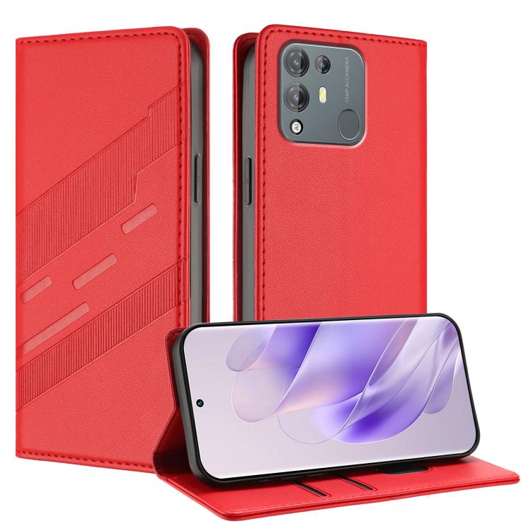 Embossed Multi-functional Wallet Retro Leather Phone Case, Compatible with Blackview A55 Pro