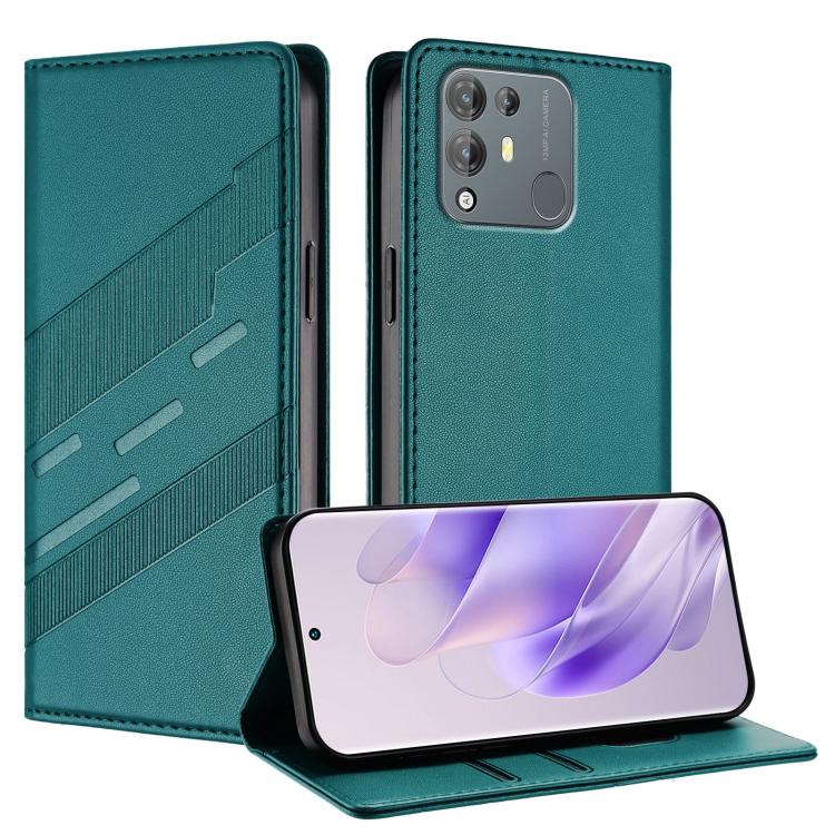 Embossed Multi-functional Wallet Retro Leather Phone Case, Compatible with Blackview A55 Pro
