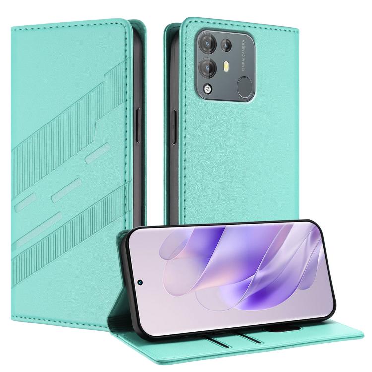 Embossed Multi-functional Wallet Retro Leather Phone Case, Compatible with Blackview A55 Pro