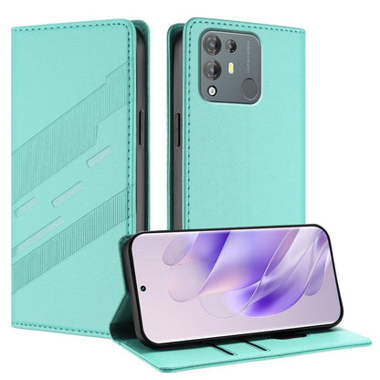 Embossed Multi-functional Wallet Retro Leather Phone Case, Compatible with Blackview A55 Pro