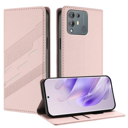Embossed Multi-functional Wallet Retro Leather Phone Case, Compatible with Blackview A55 Pro