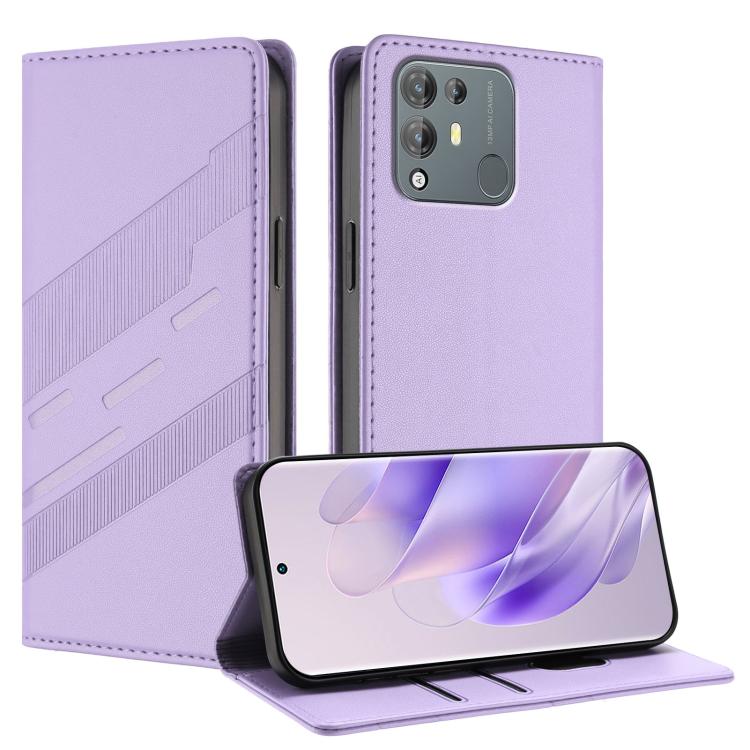 Embossed Multi-functional Wallet Retro Leather Phone Case, Compatible with Blackview A55 Pro
