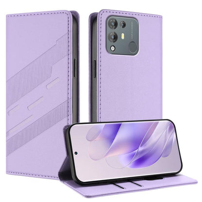Embossed Multi-functional Wallet Retro Leather Phone Case, Compatible with Blackview A55 Pro