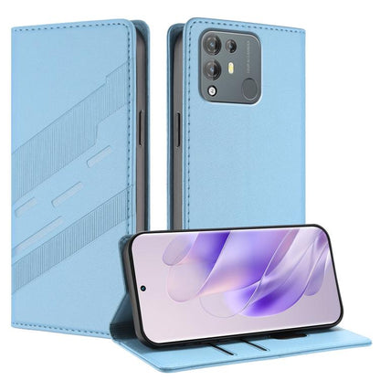 Embossed Multi-functional Wallet Retro Leather Phone Case, Compatible with Blackview A55 Pro