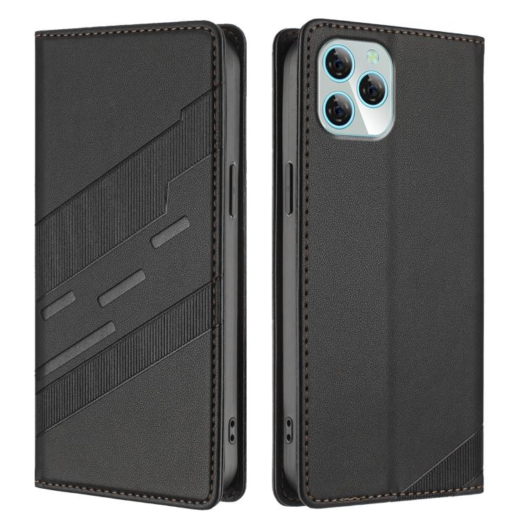Embossed Multi-functional Wallet Retro Leather Phone Case, Compatible with Blackview A95