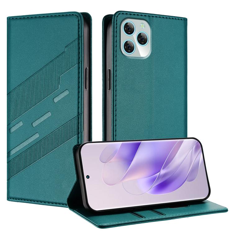 Embossed Multi-functional Wallet Retro Leather Phone Case, Compatible with Blackview A95