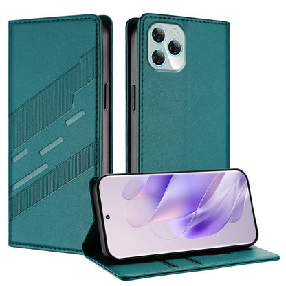 Embossed Multi-functional Wallet Retro Leather Phone Case, Compatible with Blackview A95