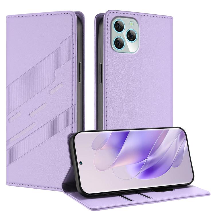 Embossed Multi-functional Wallet Retro Leather Phone Case, Compatible with Blackview A95