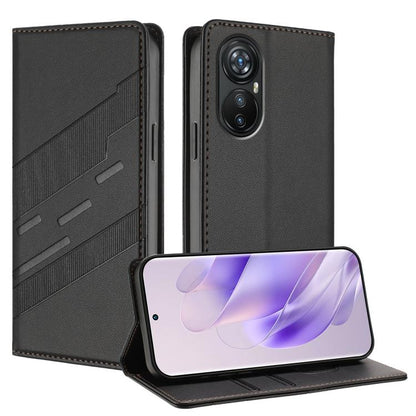 Embossed Multi-functional Wallet Retro Leather Phone Case, Compatible with Blackview A200 Pro