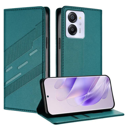 Embossed Multi-functional Wallet Retro Leather Phone Case, Compatible with Blackview Color 8