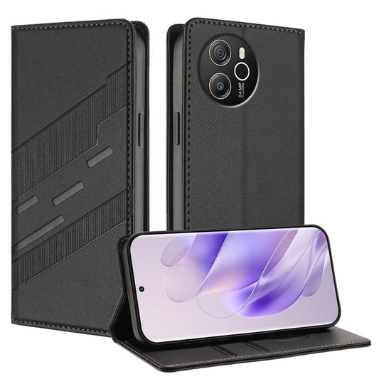 Embossed Multi-functional Wallet Retro Leather Phone Case, Compatible with Blackview Shark 8