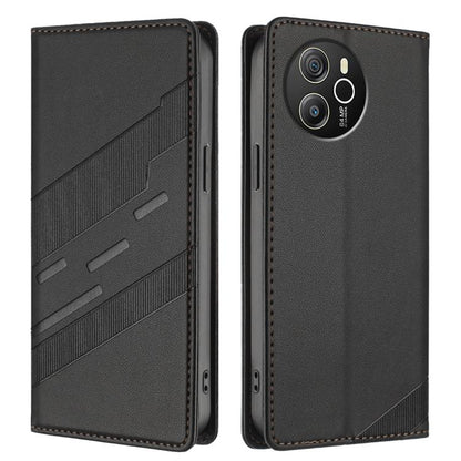 Embossed Multi-functional Wallet Retro Leather Phone Case, Compatible with Blackview Shark 8