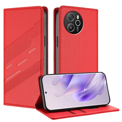 Embossed Multi-functional Wallet Retro Leather Phone Case, Compatible with Blackview Shark 8