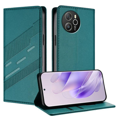 Embossed Multi-functional Wallet Retro Leather Phone Case, Compatible with Blackview Shark 8