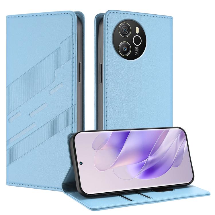 Embossed Multi-functional Wallet Retro Leather Phone Case, Compatible with Blackview Shark 8