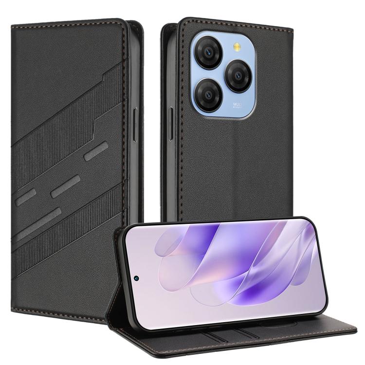 Embossed Multi-functional Wallet Retro Leather Phone Case, Compatible with Blackview Shark 9