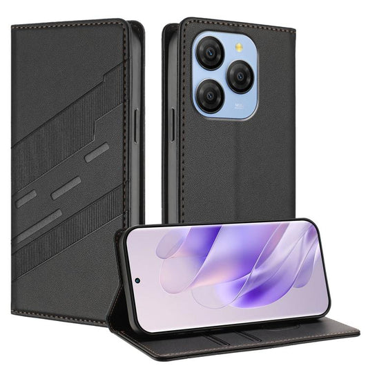 Embossed Multi-functional Wallet Retro Leather Phone Case, Compatible with Blackview Shark 9