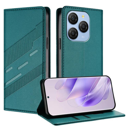 Embossed Multi-functional Wallet Retro Leather Phone Case, Compatible with Blackview Shark 9