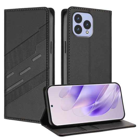 Embossed Multi-functional Wallet Retro Leather Phone Case, Compatible with Cubot P80