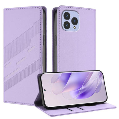Embossed Multi-functional Wallet Retro Leather Phone Case, Compatible with Cubot P80