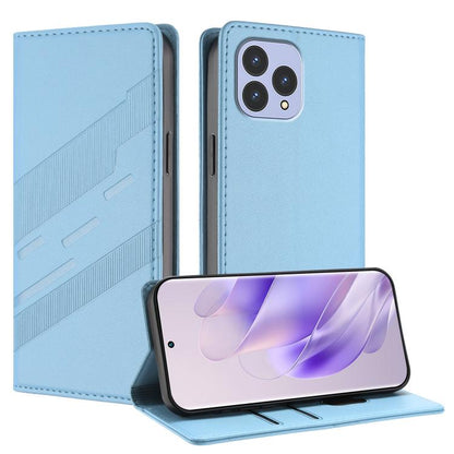 Embossed Multi-functional Wallet Retro Leather Phone Case, Compatible with Cubot P80