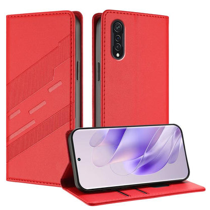 Embossed Multi-functional Wallet Retro Leather Phone Case, Compatible with Cubot X70